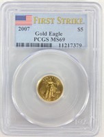 2007 $5 Gold Eagle PCGS MS 69