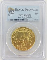 2011 $50 Gold Buffalo PCGS MS70