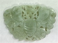 Carved Chinese Jade Butterfly
