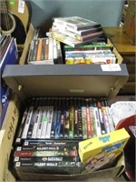 2 BOXES PLAYSTATION 2 & DVDs