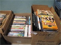 2 BOXES DVDs