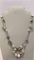 2 strand natural shell necklace