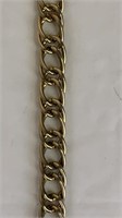 7in gold tone link chain bracelet