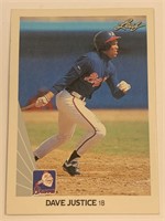 Rookie Card: 1990 Leaf Dave Justice Card #297