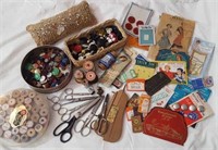 Vintage Sewing & Buttons