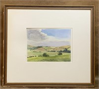 Signed M. Booth '85 Watercolor 14" x 12"
