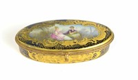 Antique Sevres Oval Box