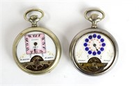 Two Unusual Nickel Pocket Watches