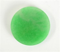 Natural Round Green Jadeite Pendant