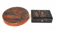 Two Japanese Lacquered Boxes