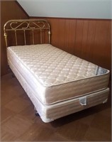 Twin size brass bed