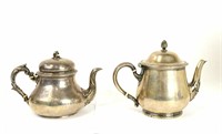 Two Silver Teapots