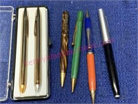 (6) old pencils & pens