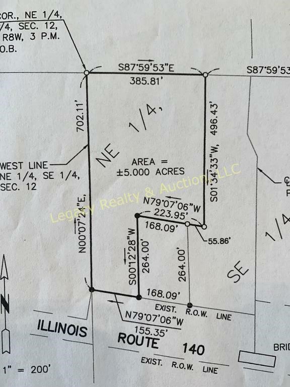 2 Adjoining Properties North of Edwarsville, on 6+ Acres