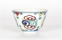 Chinese Doucai Glazed Cup
