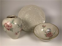 Lenox Chatsworth Vase & bowl