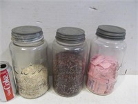3 Kerr storage jars
