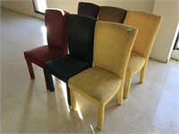 6 colorful chairs