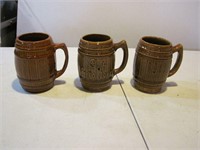 3 Barrel Mugs - McCoy?