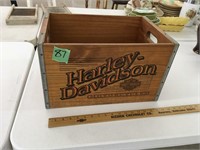 harley davidson wood crate