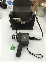 vintage movie camera w/case