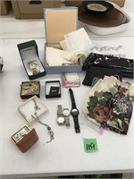 watches, jewerly, clutch purses, hankies, more