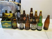 Lot of Various Ginger & Root Beer Bottles