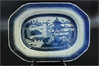 Chinese Blue and White Porcelain Platter