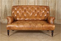 Ralph Lauren Home Chesterfield Leather Couch
