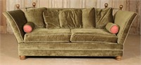 Velvet Upholstered Knole Sofa