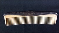 Antique 4.5 in. sterling silver comb