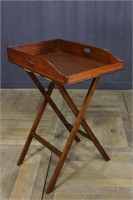 English Butler's Tray on Folding Stand