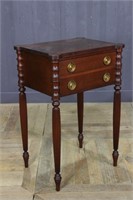 19th C Sheraton Two Drawer Stand