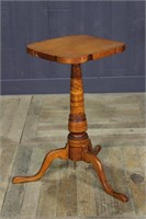 Tiger Maple Candle Stand