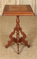 Antique Checkerboard Table Stand