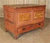 A 19th C. Paint Decorated Blanket Chest