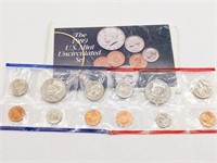 1989 Uncirculated Coin Set D and P Mint Marks