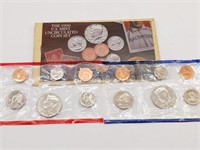 1990 Uncirculated Coin Set D and P Mint Marks