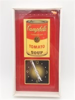 NIB Campbell's Soup Clock 6.5" x 12.5"