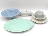 Lu-Ray Pastels Bowl, Plate, Butterdish, Cup,