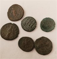 (6) Roman Provincial Coins & (4) Roman Coins
