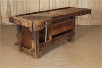 Antique Carpenter's Woodworking Bench