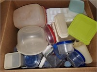 Two LG boxes of Tupperware