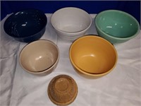 Assorted antique bowls