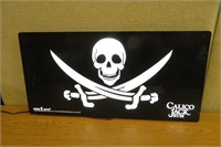 Electric Calico Jack Rum Sign Man Cave 23 1/2 w