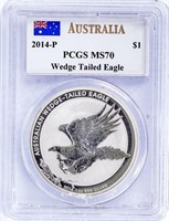 Coin 2014-P Australia PCGS MS70 Wedge Tailed Eagle