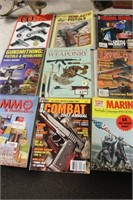 9 MAGAZINES OF SPORTING GOODS AND GUNS