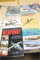 7 BOOKS ON PLANES AND AIRCRAFT WARFARE HISTORY