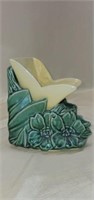 Early McCoy Pottery Yellow & Green Tulip Planter