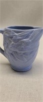 Beautiful light blue pottery small pitcher